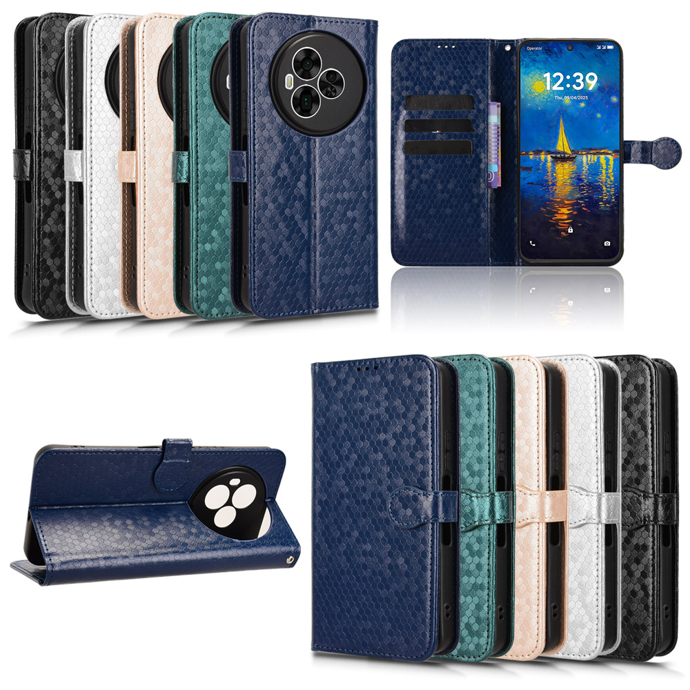 适用于TCL NxtPaper 60 Ultra 5G波点纹皮套手机壳翻盖式防摔保护套商务男女外壳插卡商务