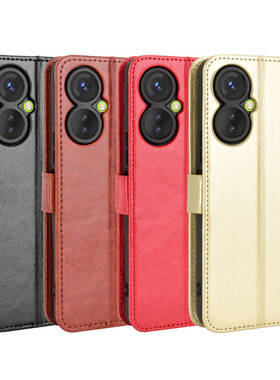 适用于传音Tecno Spark9 Pro疯马纹皮套手机壳Spark9T,KH7插卡套