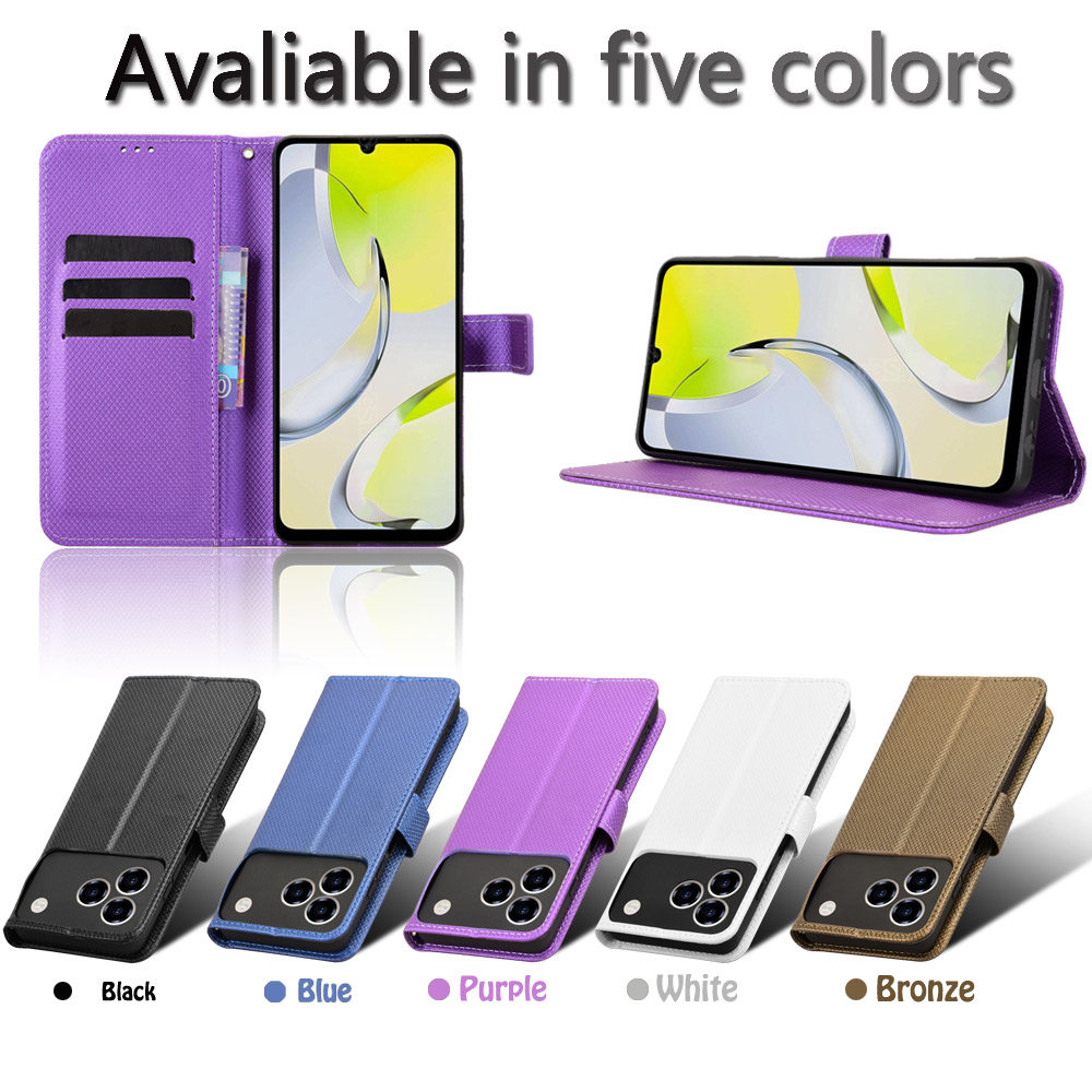 适用于中兴ZTE Blade A76 4G/Z2474钻石纹皮套手机壳防摔保护套翻盖式男女素皮外壳插卡男女