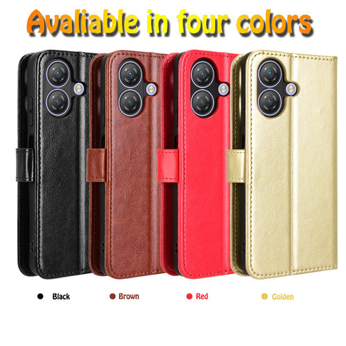 适用于欧乐风Ulefone Note21疯马纹皮套手机壳插卡防摔保护套翻盖式素皮男女外壳