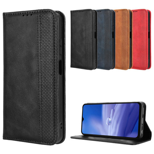 适用于欧乐风Ulefone Note19磁扣复古纹皮套手机壳翻盖式插卡防摔保护套商务外壳素皮