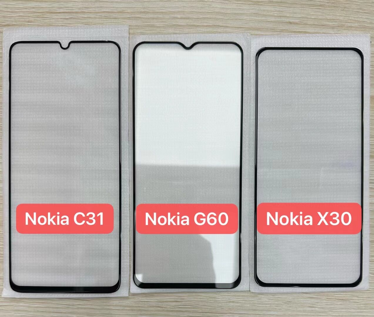 适用于诺基亚Nokia G60 5G全屏满版手机膜C31高清屏保贴膜X30钢化