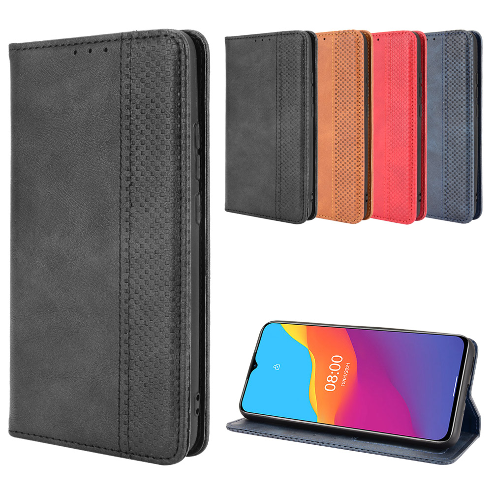 适用于欧乐风Ulefone Note 10磁扣复古纹皮套手机壳插卡保护套男