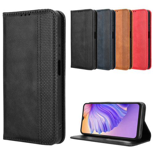 适用于欧乐风Ulefone Note21磁扣复古纹皮套手机壳插卡防摔保护套翻盖式素皮男女外壳
