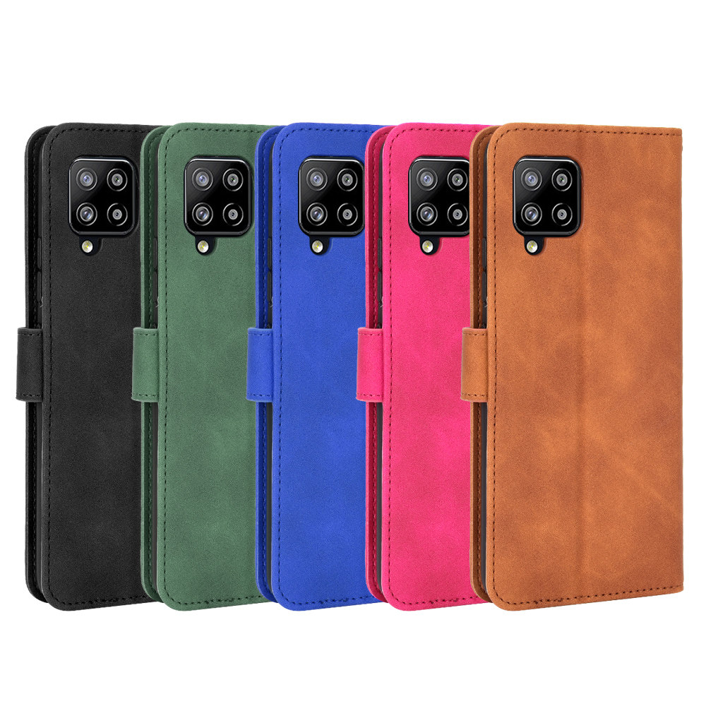 适用于三星galaxy a42 5g肤感小牛纹皮套手机壳翻盖式插卡保护套