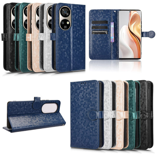 适用于欧乐风Ulefone Note17 Pro波点纹皮套手机壳翻盖式插卡保护套防摔商务男女外壳潮壳