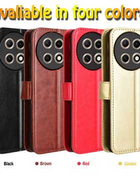 适用于传音Tecno Camon30S 4G,Camon30S Pro 4G,CLA5疯马纹皮套手机壳插卡防摔保护套翻盖式男女壳商务