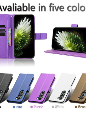 适用于传音Tecno Spark 40 Pro 4G钻石纹皮套手机壳插卡防摔保护套商务男女素皮翻盖式外壳