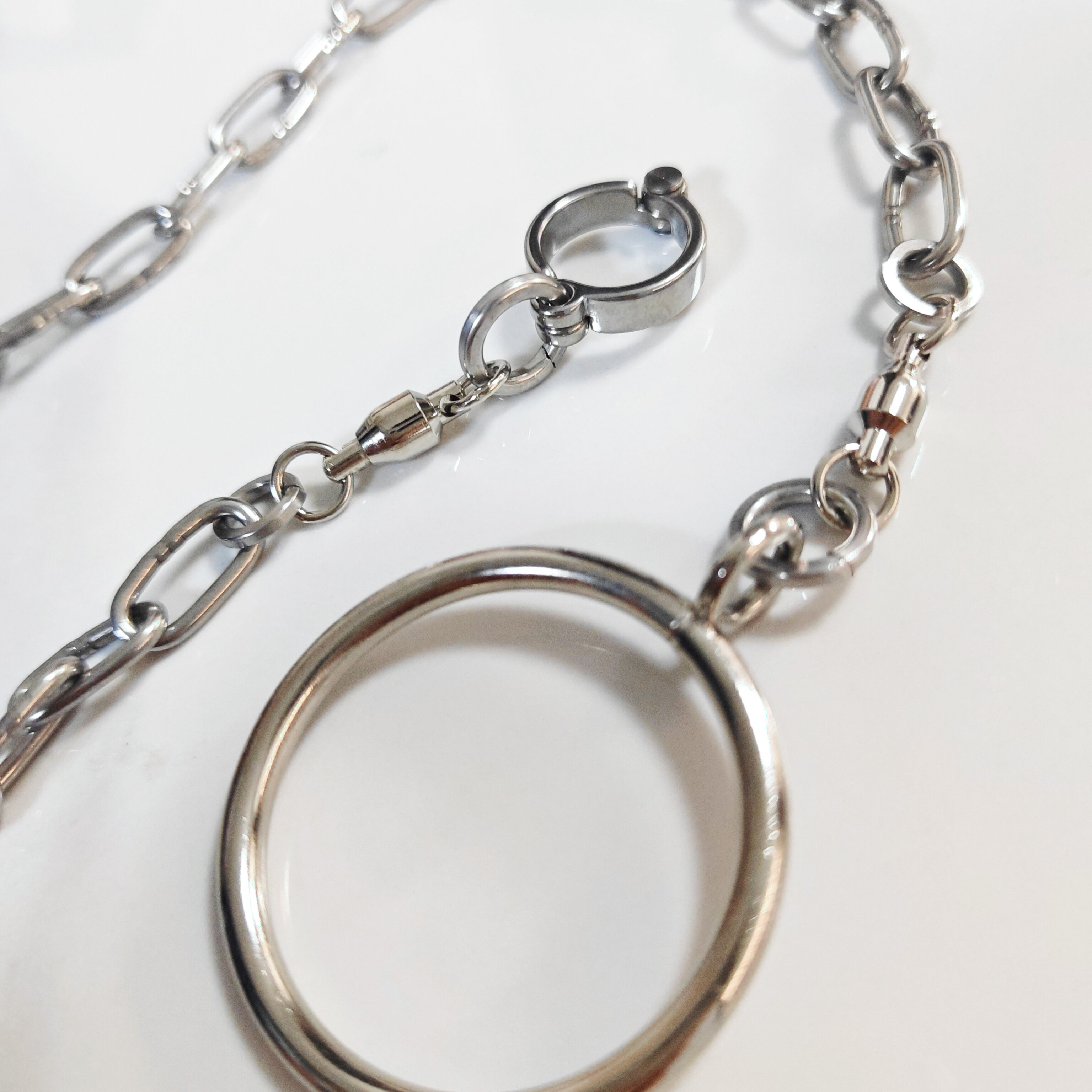 中大型鹦鹉脚链不锈钢脚环灰机葵