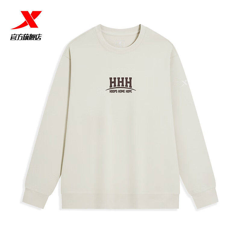 特步圆领套头卫衣男士2026春季新款宽松运动休闲上衣974129920246,运动服/休闲服装,运动卫衣/套头衫,淘宝优惠券,粉丝福利购,淘宝优惠卷