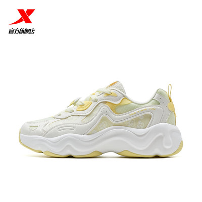 特步女鞋雪糕鞋休闲鞋透气运动鞋