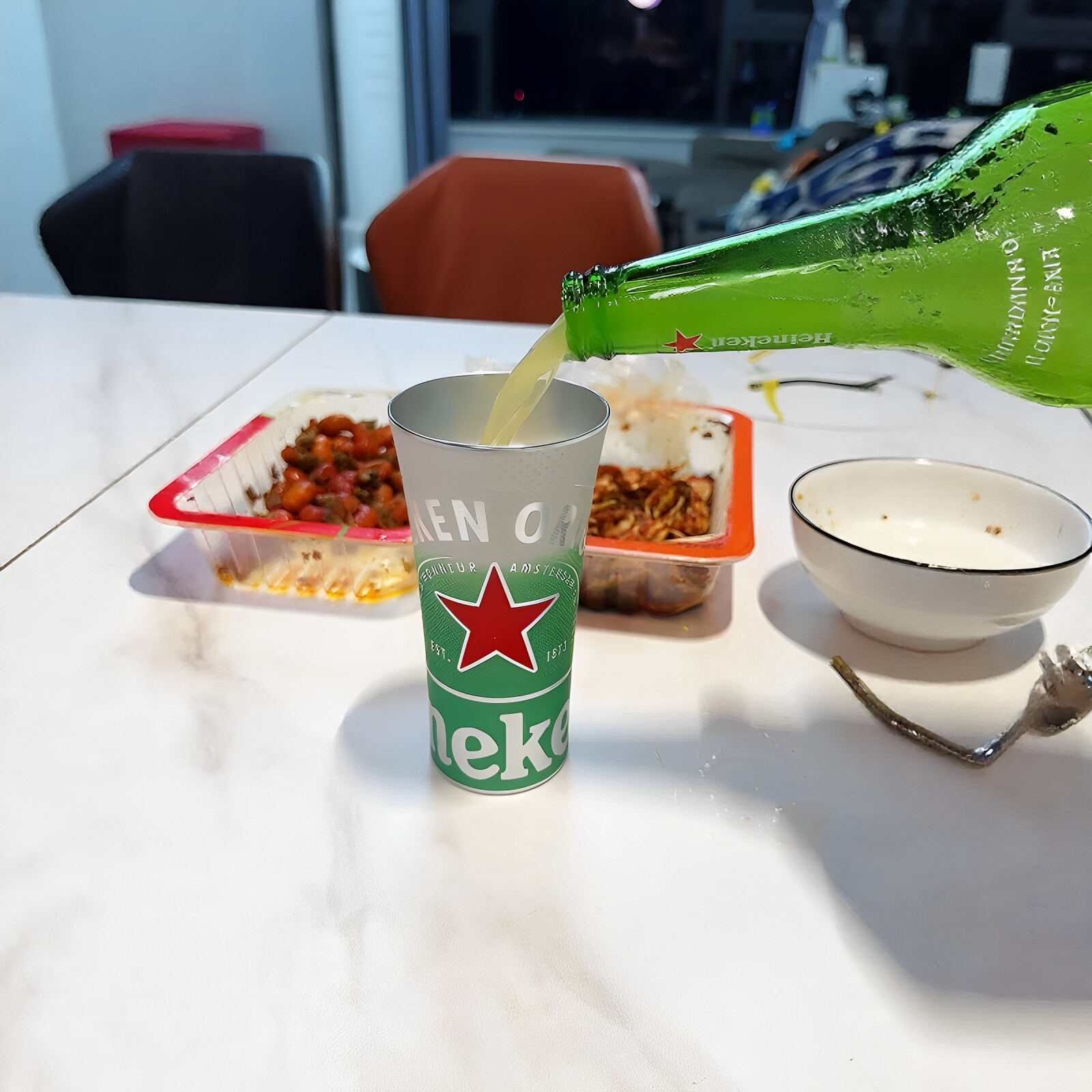 变色长效锁温食品级啤酒杯图片