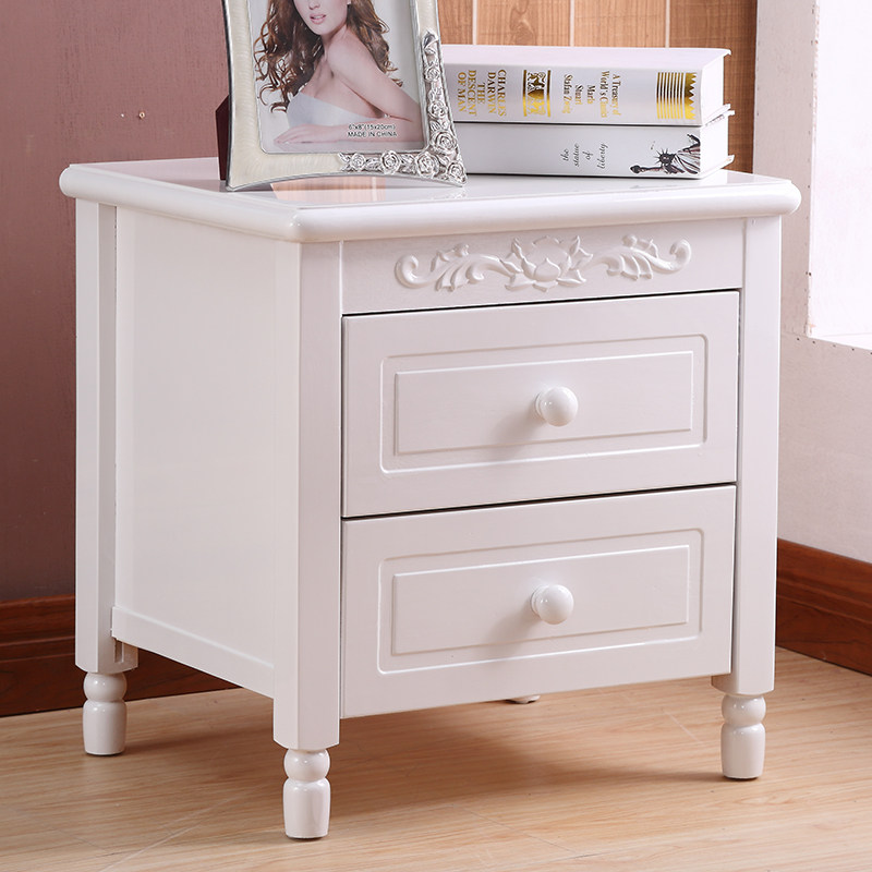 美式实木床头柜简约现代欧式家用民宿卧室床边收纳储物柜整装柜子,住宅家具,床头柜,淘宝优惠券,粉丝福利购,淘宝优惠卷