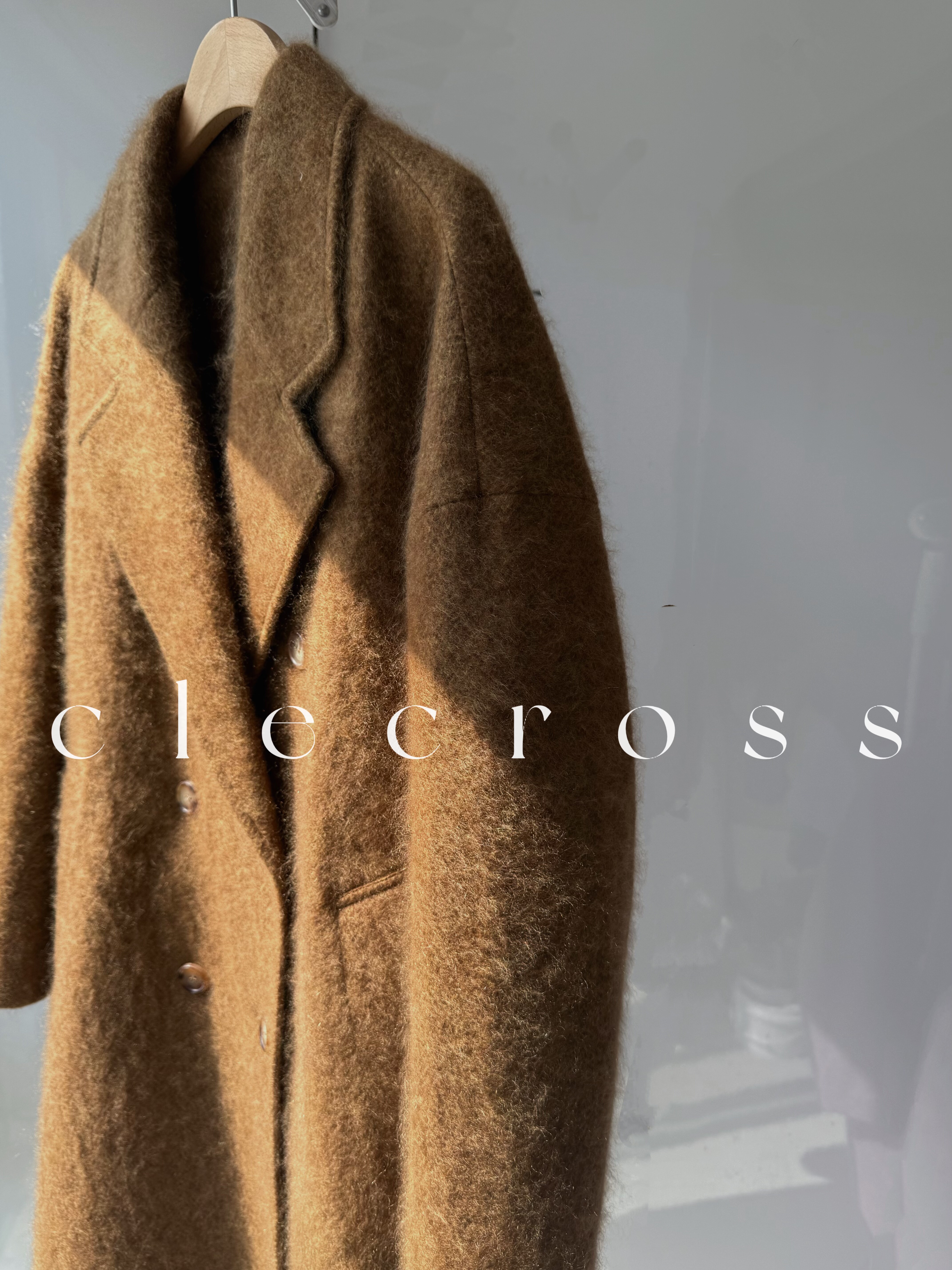 【温暖叙事诗】柔润舒暖 100山羊绒D级拉绒 廓形质感大衣