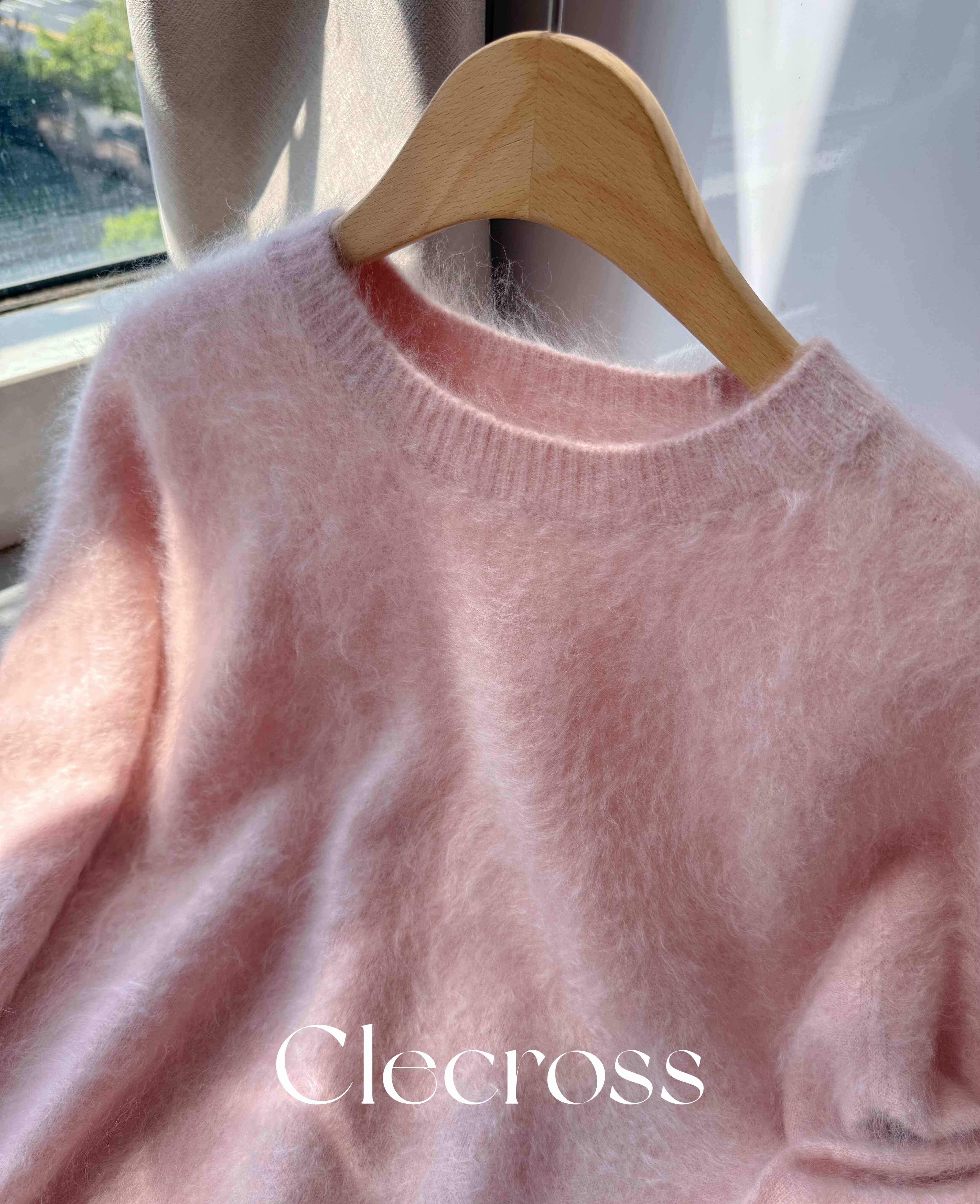 【黄昏天边的云】绵柔触感 100山羊绒 康赛尼长绒 V领O领套头衫A