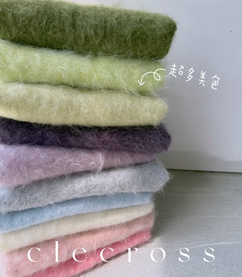 【日落云烟】温婉清雅多色 100山羊绒康赛尼 长绒O圆领毛衣 A