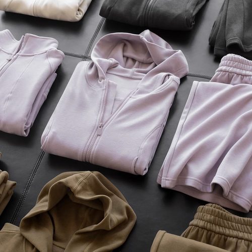 舒服炸了~含羊毛桑蚕丝软糯连帽/立领拉链外套+直筒长裤套装女秋