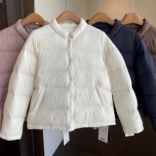 羽绒服厚外套女秋冬新 保暖轻便～高品质三星90白鸭绒短款 AMR
