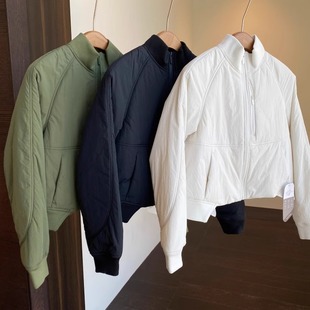 帅气时髦飞行员棉服短厚外套女上衣秋冬新 lu家柜上新款 AMR