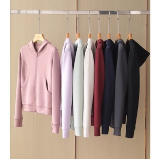 加拿大露LU家！爆显瘦！好穿到哭！连帽卫衣外套+直筒卫裤/套装女