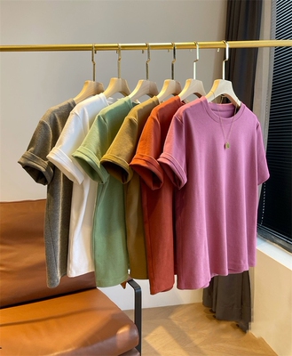 亲肤透气弹力圆领短袖基础款T恤