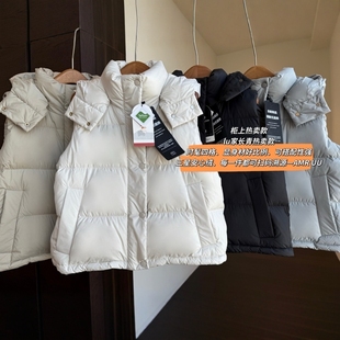 lu家四格羽绒马甲短款 柜上2000 连帽羽绒服女外套秋冬新 AMR