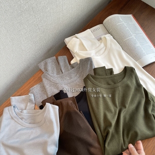 高品质山羊绒圆领正肩打底长袖 打造丸美感 秋冬BI入 太赞了