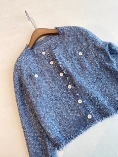 短外套女23春秋新款 之家牛货 上衣薄款 小香粗花呢开衫 柜上3000