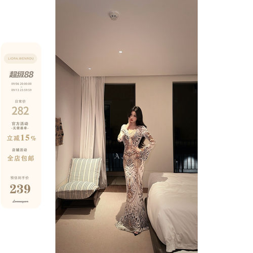 温柔度假风连衣裙优雅气质款