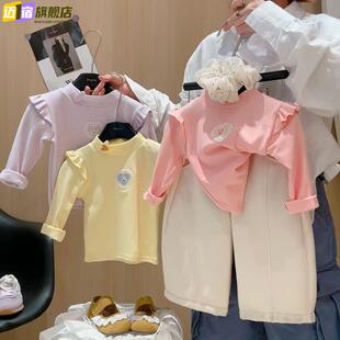 2026新款公主风女童长袖T恤秋季儿童打底衫儿童秋装上衣宝宝童装