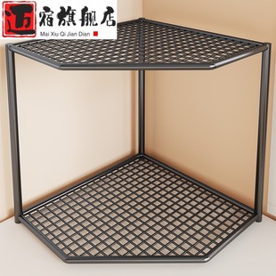 转角书架桌上小型拐角三角形书柜多层书籍摆件置物架拐角储物架子