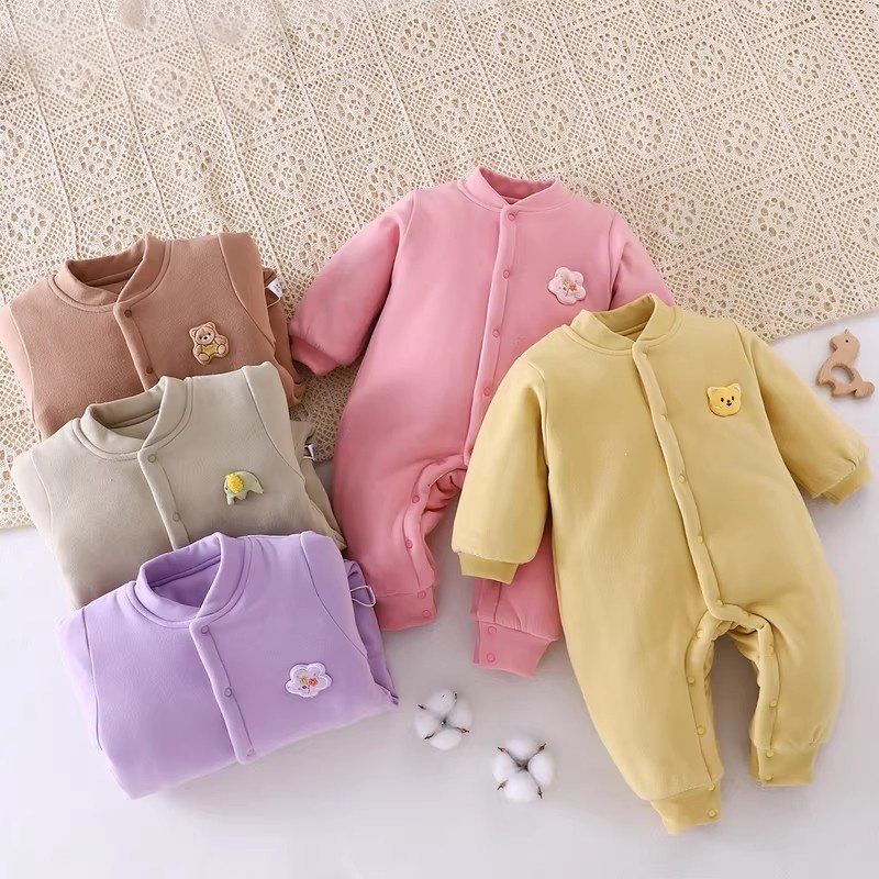 新款婴儿夹棉连体衣秋冬加绒加厚保暖棉服男女宝宝爬服婴幼儿外出,女装/女士精品,连体衣/裤,淘宝优惠券,粉丝福利购,淘宝优惠卷