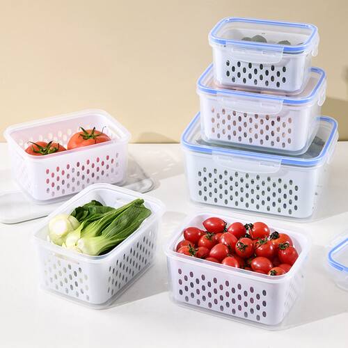 迈宿有FCM认证三件套装可微波食物收纳盒厨房冰箱专用果蔬