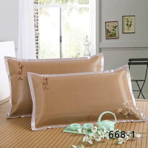 双面凉席枕套夏季冰藤枕芯套冰丝枕席片夏天单人枕头套一对