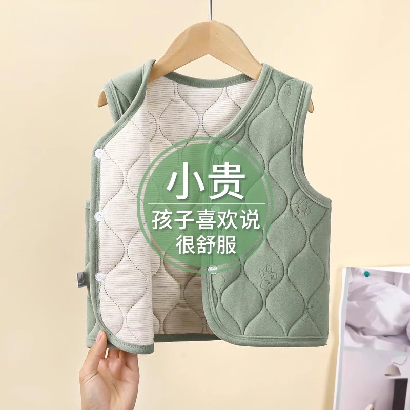 儿童马甲冬季新款男童夹棉女童加厚保暖内胆校服神器棉衣内搭童装