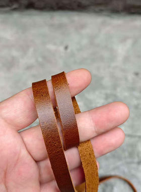 头层纯牛皮真皮条失手绳防坠落挂带皮具辅料握柄防滑皮绳条子