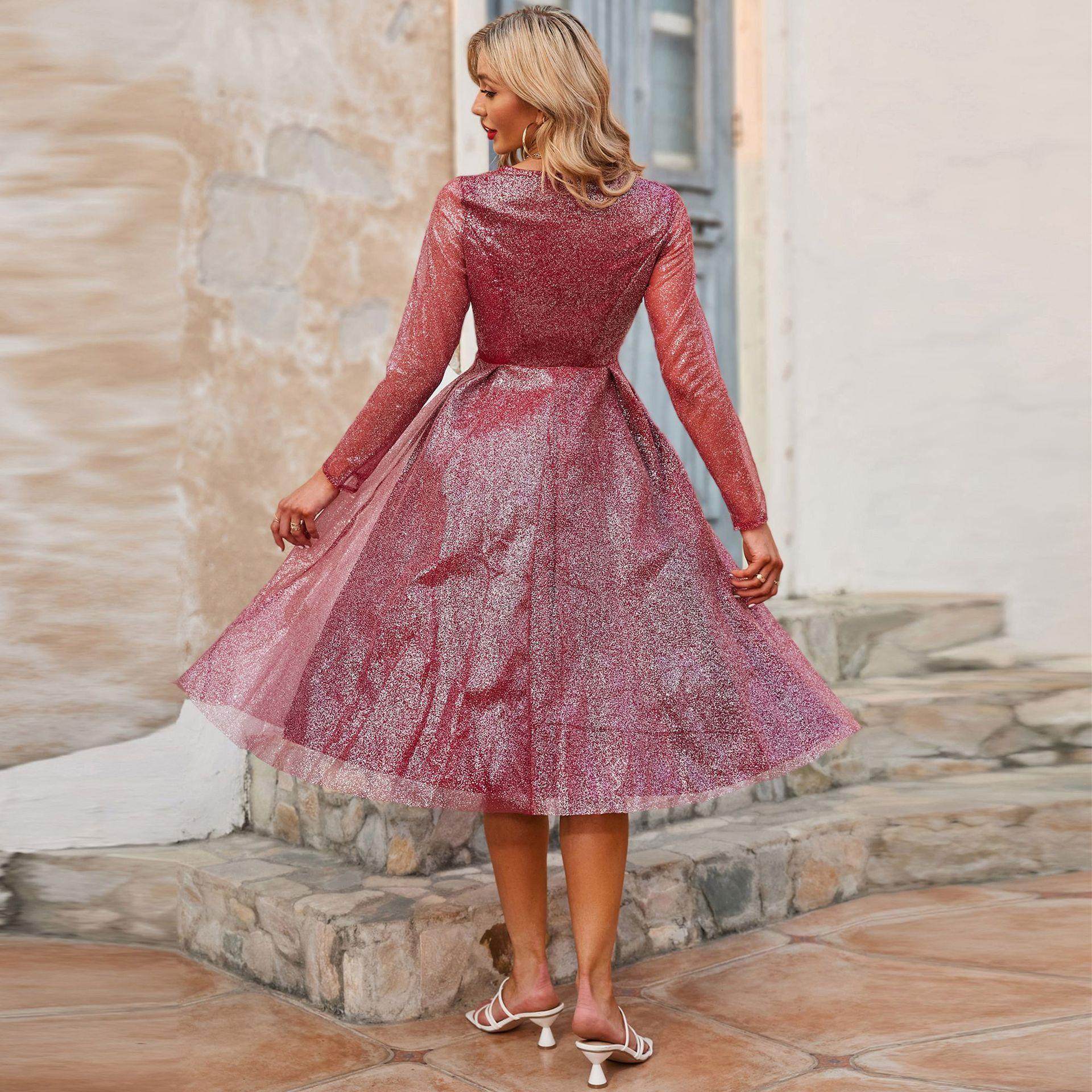 autumn slim sparkly club evening females skirt party