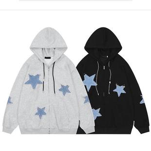 Loose Cloth Couple Jacket Casual Hooded Cardigan Sweater