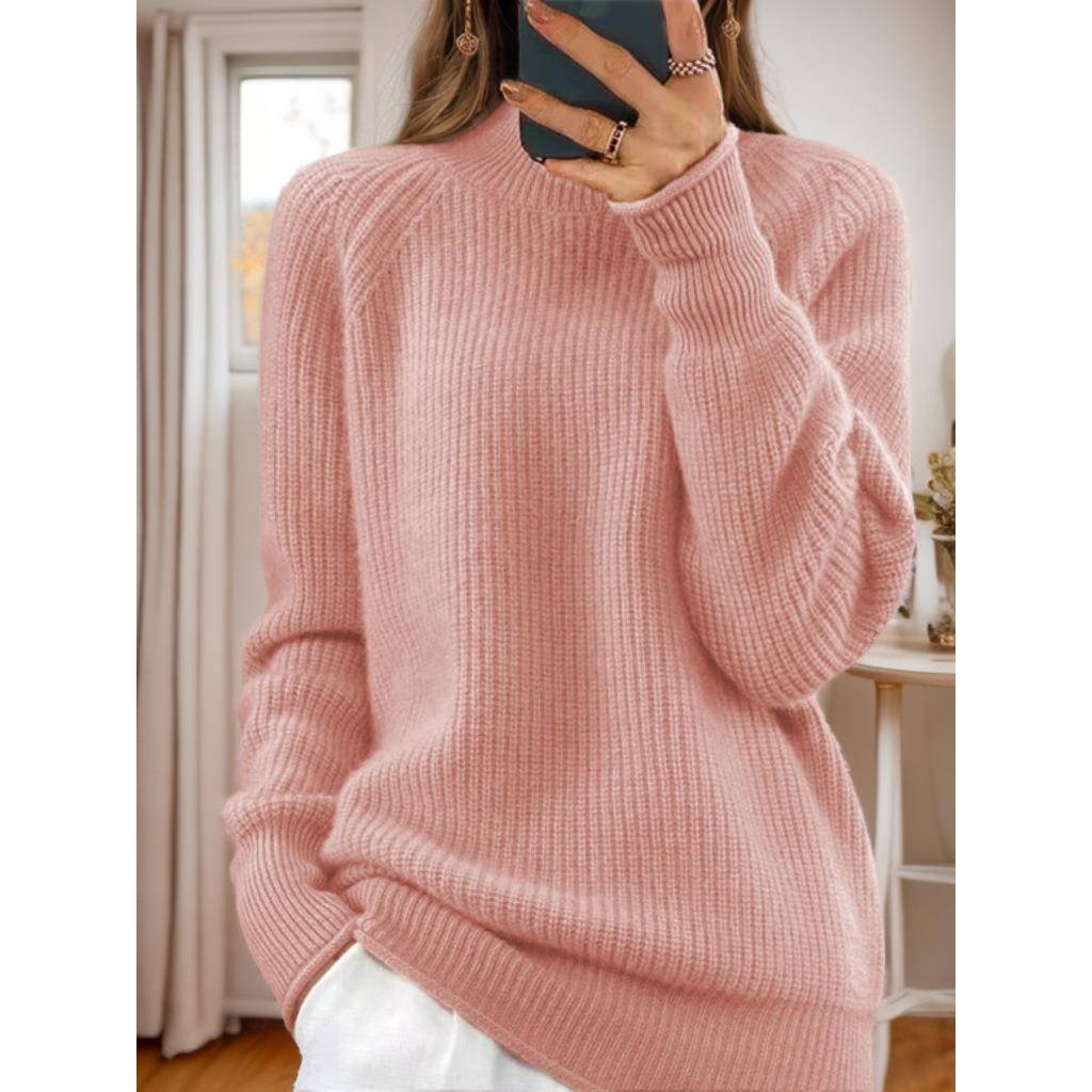 female sweater pullover multi-color tops sweater knitted