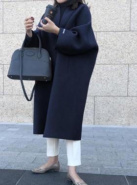 elegant coat skin-touching woolen outerwear warm lady