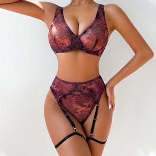 sexy breathable erotic Snake four mesh underwear pattern