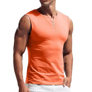 sleeved lightweight short casual sports vest shirt