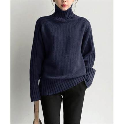 autumn winter new cashmere knit pullover womens high