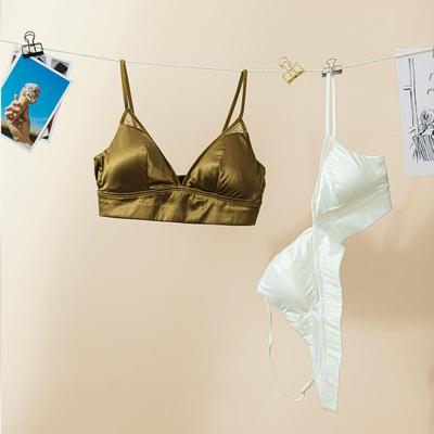 mysterious bra silk mulberry comfortable thin sexy cup