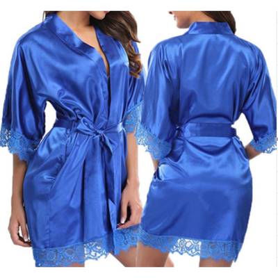 Sexy sexy set pajamas silk lace nightdress imitation two