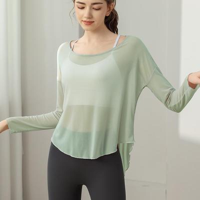 blouse fitness sports tops clothes exercise clothes yarn