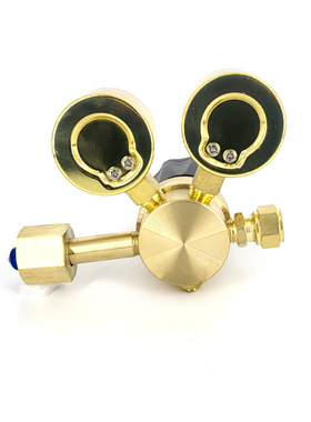 Honyeo鸿业减压阀YQJ-1铜单级压力调节器氮气氩气氦气标气减压器