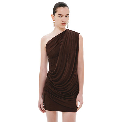 欧美时尚超模气质修身包臀短裙