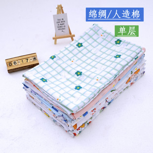 棉绸人造棉床单儿童成人单层床单空调被夏凉被绵绸