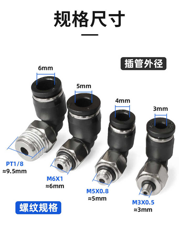 M5迷你微型气管美欣龙气动M3M6